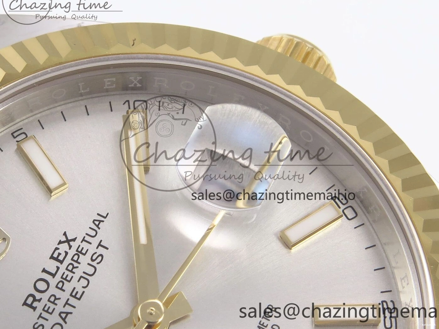 Silver 126333 Best DateJust 41 Edition A3235 SS Stick on YG EWEF Dial Jubilee Bracelet 0118